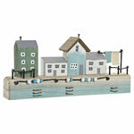 NEW Okrasna Figura DKD Home Decor Modra 38,5 x 5,8 x 17,2 cm Naraven Port