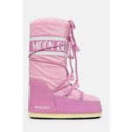 Snežke Moon Boot MB ICON NYLON roza barva, 80D1400440 J001 - roza. Snežke iz kolekcije Moon Boot. Model je izdelan iz kombinacije tekstilnega in sintetičnega materiala. Model ne razlikuje med desnim in levim čevljem, univerzalna zasnova pa...