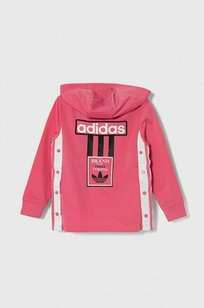Otroški pulover adidas Originals roza barva