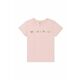 Otroška kratka majica Michael Kors roza barva - roza. Otroške kratka majica iz kolekcije Michael Kors. Model izdelan iz tanke, zelo elastične pletenine. Model iz zračne tkanine z visoko vsebnostjo bombaža.