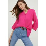 Majica Answear Lab ženska, roza barva - roza. Bluza iz kolekcije Answear Lab, izdelana iz enobarvne tkanine. Kolekcija je na voljo izključno na Answear.si.