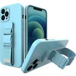 etui iz vrvi gel vrvica cover ročna torbica vrvica xiaomi redmi note 9 pro / redmi note 9s modra