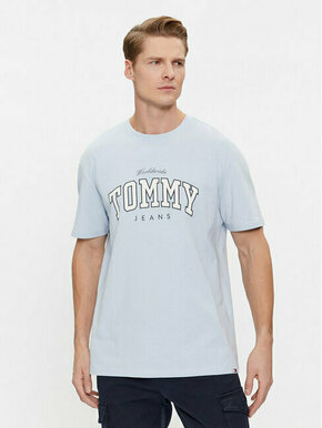 Tommy Jeans Majica Varsity DM0DM18287 Modra Regular Fit