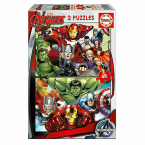 WEBHIDDENBRAND Puzzle Avengers - Ponovno srečanje 2x48 kosov
