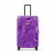 Kovček Crash Baggage STRIPE rumena barva, CB153 - vijolična. Kovček iz kolekcije Crash Baggage. Model izdelan iz plastike.