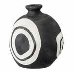 Črna dekorativna vaza iz terakote Bloomingville Mika, višina 14 cm