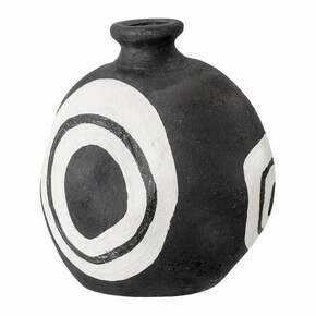 Črna dekorativna vaza iz terakote Bloomingville Mika