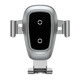 Baseus gravity brezžični QI polnilec in univerzalni nosilec za pametne telefone - silver