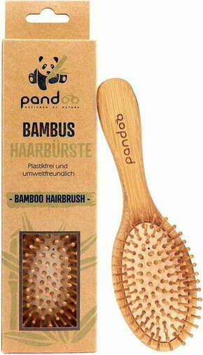Pandoo Bambusova krtača za lase z naravnimi ščetinami