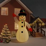 Greatstore Božični napihljiv snežak z LED diodami 455 cm