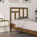 shumee Vzglavje postelje, medeno rjava, 95,5x4x100 cm, borov les