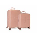 Jada Toys Komplet luksuznih potovalnih kovčkov iz ABS 70cm/55cm PEPE JEANS HIGHLIGHT Rosa Claro, 7689524