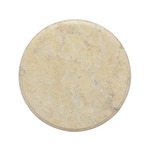 VIDAXL Mizna plošča krem Ø 40x2,5 cm marmor
