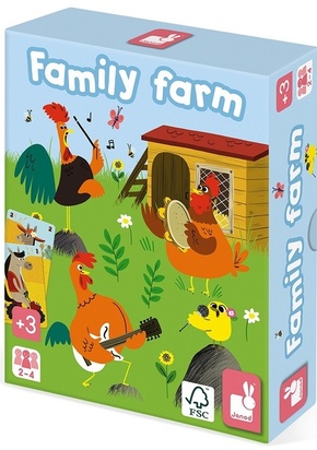 WEBHIDDENBRAND Družinska igra s kartami JANOD Family Farm