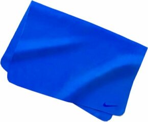 Brisača Nike modra barva - modra. Brisača iz kolekcije Nike. Model izdelan iz enobarvnega materiala.