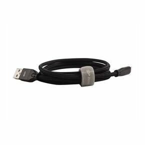 Silikonski napajalni kabel - USB v Lightning (črn