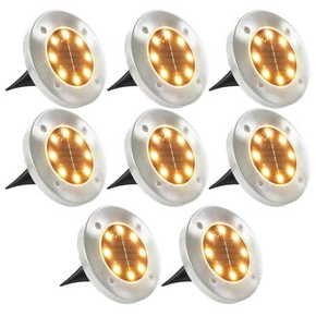 Shumee Solarne talne svetilke 8 kosov LED toplo bela svetloba