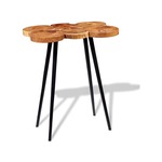 VIDAXL Barska mizica iz debla masiven akacijev les 90x60x110 cm