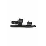 Usnjeni sandali Geox U ERICE A črna barva, U36GUA00043C9999 - črna. Sandali iz kolekcije Geox. Model izdelan iz naravnega usnja.