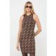 MICHAEL Michael Kors Obleka MICHAEL Michael Kors rjava MH381SL9Z6