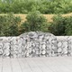 vidaXL Obokana gabionska košara 300x30x80/100 cm pocinkano železo