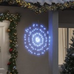 vidaXL Božične zvezdne lučke 140 LED lučk 8 kosov hladno bele 17 cm