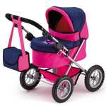 Bayer Design voziček za lutke Trendy, roza-moder