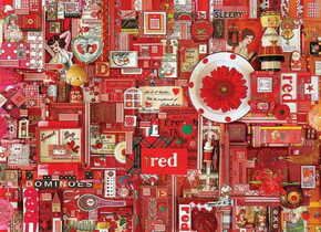 Cobble Hill Puzzle Barve mavrice: Rdeča 1000 kosov