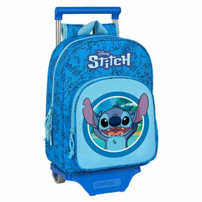 Šolski nahrbtnik s kolesi stitch modra 26 x 34 x 11 cm