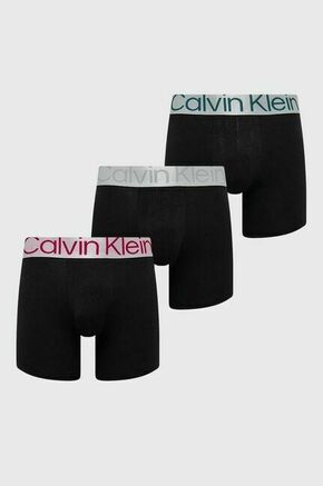 Boksarice Calvin Klein Underwear 3-pack moški - črna. Boksarice iz kolekcije Calvin Klein Underwear. Model izdelan iz elastične pletenine. V kompletu so trije pari.