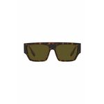 Sončna očala Burberry moški, rjava barva - rjava. Sončna očala iz kolekcije Burberry. Model z enobarvnimi stekli in okvirji iz plastike. Ima filter UV 400.