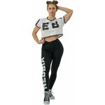 Nebbia Oversized Crop Top Game On White M Fitnes majica