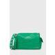 Torbica Desigual zelena barva - zelena. Majhna torbica iz kolekcije Desigual. Model na zapenjanje, izdelan iz ekološkega usnja.