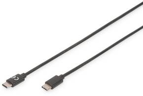 Digitus kabel USB C-C 3m 15W 5V3A črn