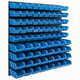 botle Stenska plošča za orodje 77 x 78 cm z 82 kos Škatla viseče Modra škatle Sistem za shranjevanje