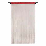Rdeča zavesa za vrata 100x200 cm String – Mendola Fabrics