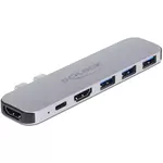 Delock MacBook priklopna postaja, dvojna, HDMI 4K / PD / vozlišče