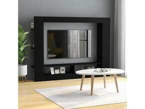 VIDAXL TV omarica črna 152x22x113 cm iverna plošča