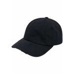 Bombažna bejzbolska kapa Karl Kani črna barva - črna. Kapa s šiltom vrste baseball iz kolekcije Karl Kani. Model izdelan iz tkanine z nalepko.