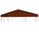 vidaXL Streha za paviljon 310 g/m² 3x3 m terakota