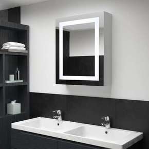 Shumee LED kopalniška omarica z ogledalom 50x13x70 cm