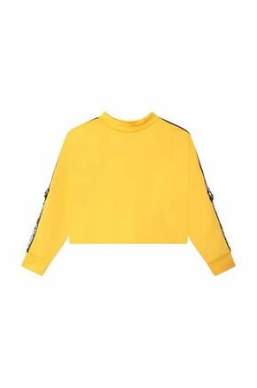 Otroški pulover Karl Lagerfeld rumena barva - rumena. Otroški pulover iz kolekcije Karl Lagerfeld. Model