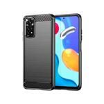 Havana Silikonski ovitek za xiaomi redmi note 11 4g / redmi note 11s 4g - mat carbon črn