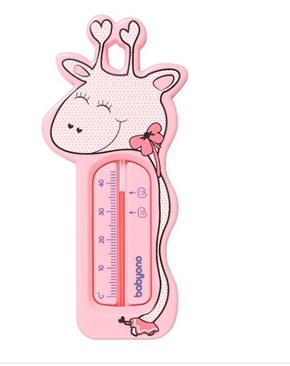 Vodni termometer - roza žirafa