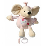 BABY ONO Plišasta igrača z miško BABY-ONO Mouse roza 31cm