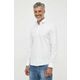 Bombažna srajca Calvin Klein moška, bela barva - bela. Srajca iz kolekcije Calvin Klein, izdelana iz enobarvne tkanine. Model iz izjemno udobne bombažne tkanine.
