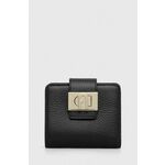 Usnjena denarnica Furla ženska, črna barva, WP00424 HSF000 O6000 - črna. Mala denarnica iz kolekcije Furla. Model izdelan iz naravnega usnja.