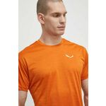 Športna kratka majica Salewa Puez Melange oranžna barva - oranžna. Športna kratka majica iz kolekcije Salewa. Model izdelan iz hitrosušečega materiala.