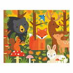 WEBHIDDENBRAND Petit Collage Puzzle 2v1 gozdne živali