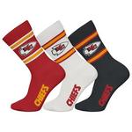 Kansas City Chiefs Crew 3x nogavice, velikost 39-42
